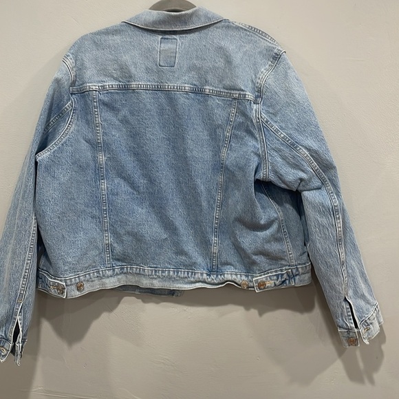 Gap '90s Icon Denim Blue Jean Cropped Jacket size XXL - Picture 5 of 7